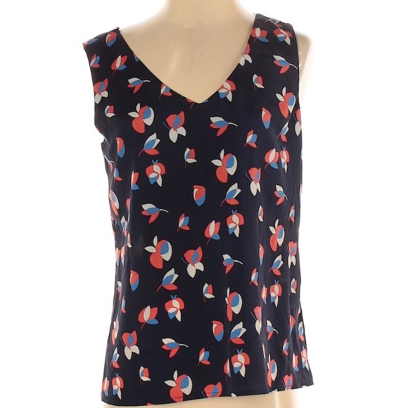 Anthropologie Tops - Anthro EUC W5 Sleeveless Abstract Floral Top Flowy